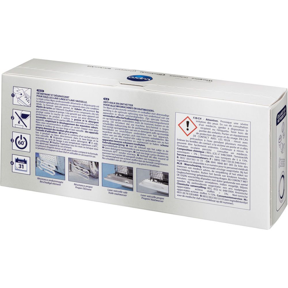 Anticalcaire u lave-linge x48 pastilles de 15g - Tous les produits lavage &  entretien lave vaisselle - Prixing